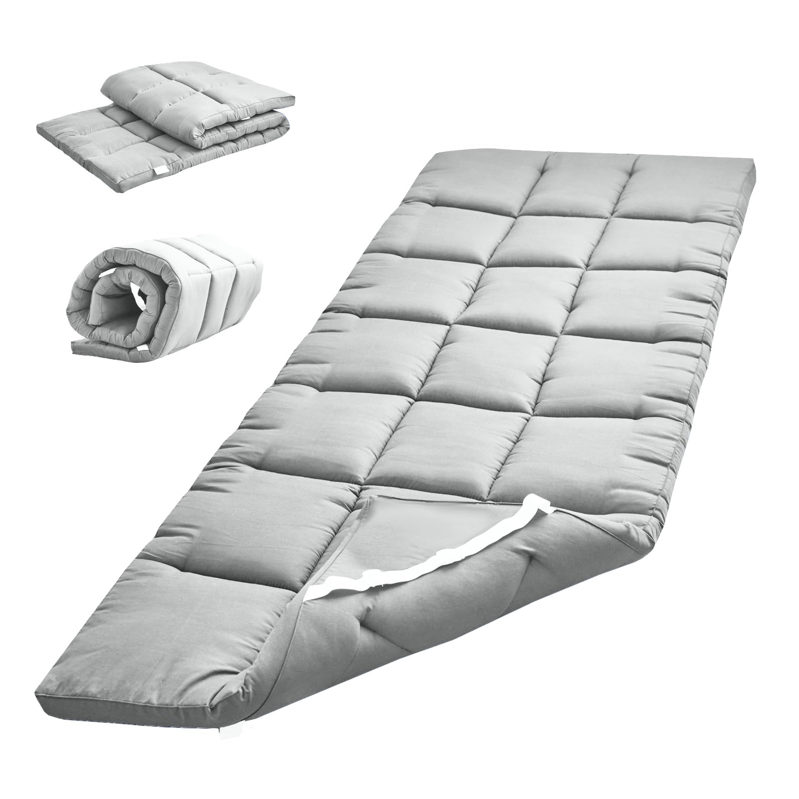 Cot Mattress TopperLightweight Cot padQuilted Cot Pads for CampingSoft Comfortable Sleeping Cot Mattress Pad Only