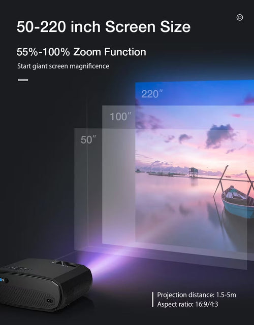 Cargar imagen en el visor de la galería, Proyector de cine en casa para exteriores
