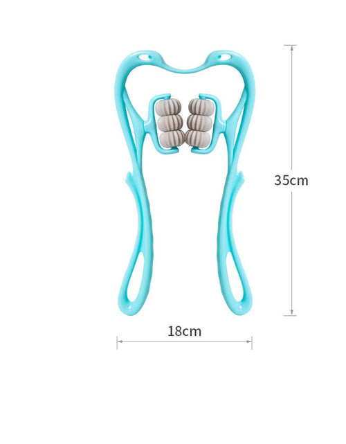 Charger l'image dans la visionneuse de galerie, Multifunctional Manual Six-wheel Neck Massager Massage Relieve Roller Massage Tool

