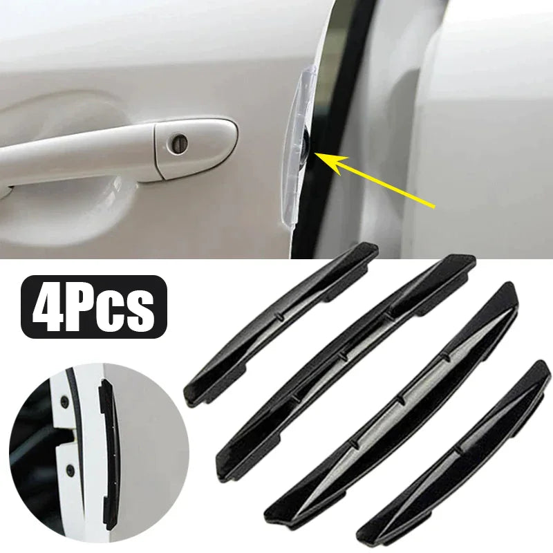 4x Cubierta de Tira Protectora Anticolisión para Borde de Puerta de Coche Accesorios