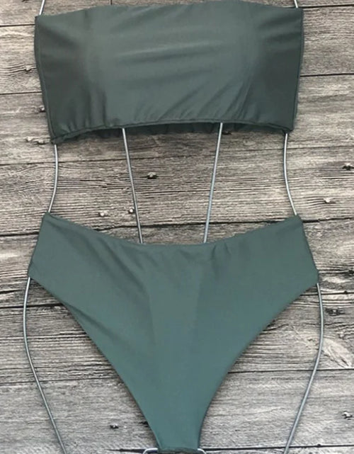Load image into Gallery viewer, New Sexy Strapless High-Waisted Bikini Swimwear
