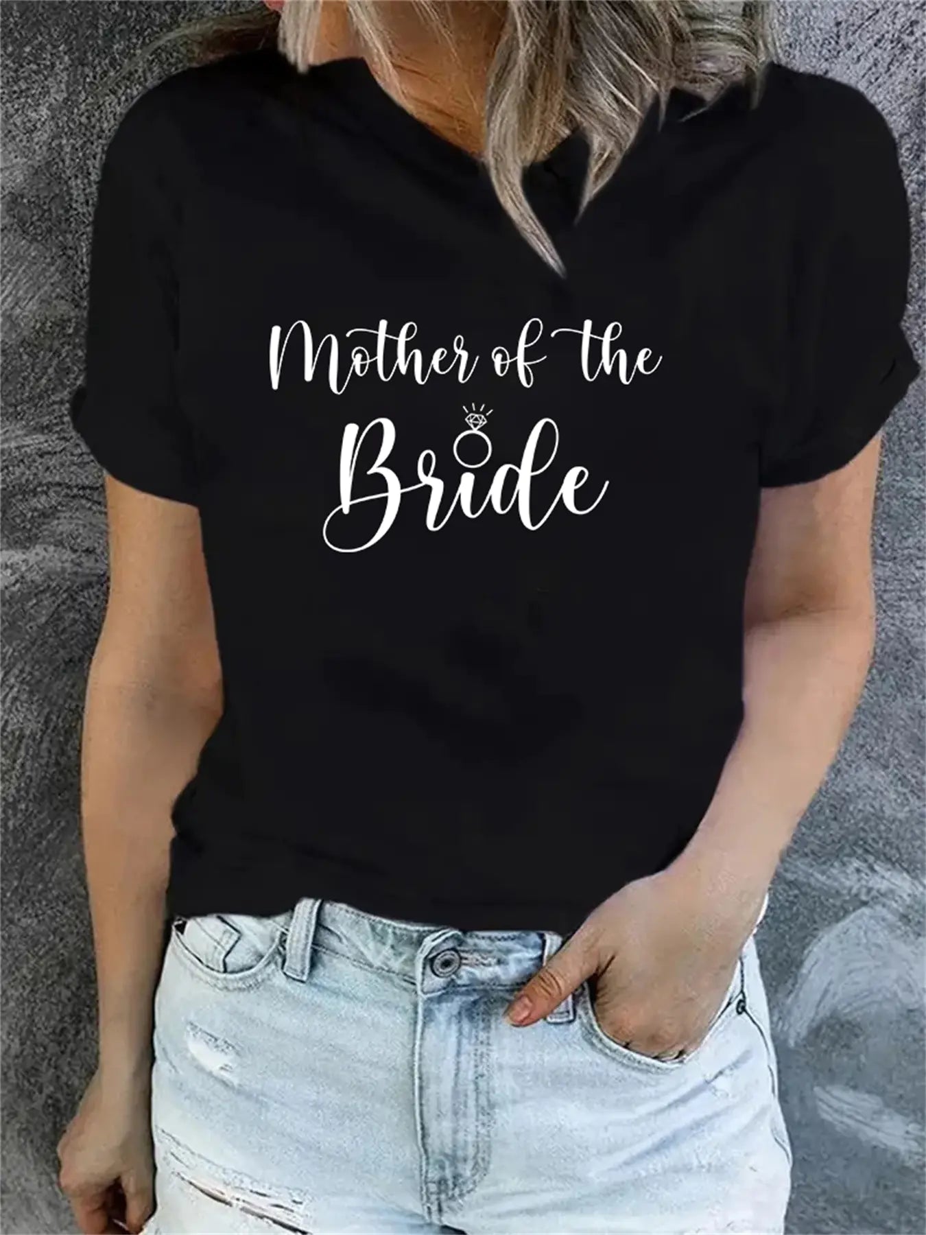 Plain Print Matching Family Short Sleeve T-Shirts