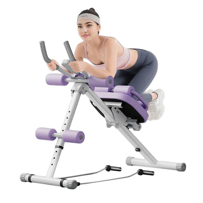 Appareil d'entraînement abdominal réglable Wooa Ab Machine, appareil de musculation abdominale pour abdominaux, appareil de musculation abdominale