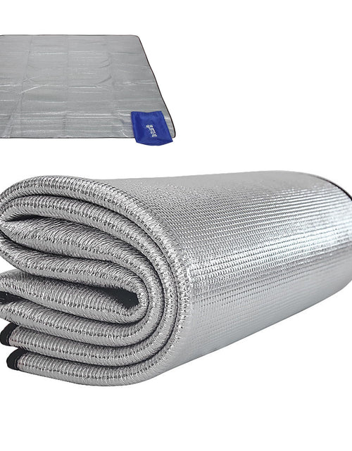 Load image into Gallery viewer, Foam Foil Blanket Lightweight Camping Mat Outdoor Roll-up Portable Waterproof Sleeping Mat for Hiking Backpacking Double-Sided Aluminum 78” x 59” Camping Accessories
