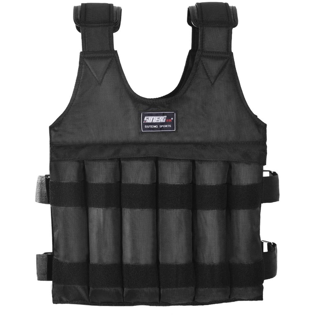 Gilet lesté réglable 110 LBÉquipement d'entraînement avec gilet lesté BLACKOBE
