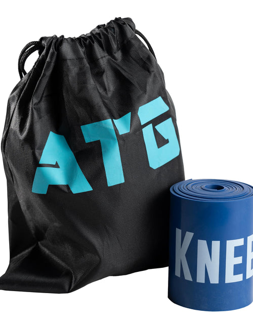 Load image into Gallery viewer, Knees Over Toes Guy Knees Over Toes Guy + ATG Floss Bands (Sapphire Blue Medium) Workout &amp; Stretch Bands - Mobility &amp; Recovery Bands - Increasing Circulation &amp; Reducing Soreness
