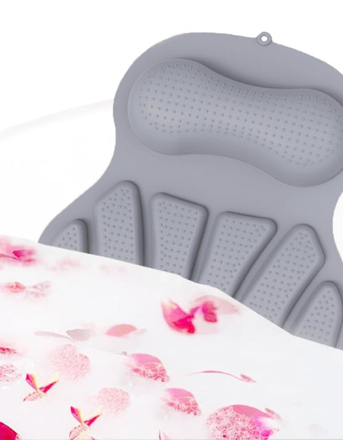 Charger l'image dans la visionneuse de galerie, Oreiller de baignoire en silicone pour la tête et le cou, antidérapant, séchage rapide, résistant à la saleté, accessoires de bain relaxants, cadeaux de spa
