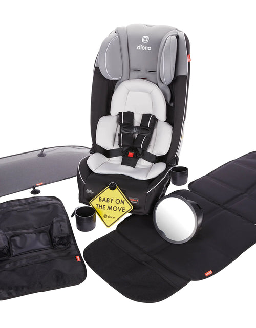 Load image into Gallery viewer, Diono Radian 3RXT Bonus Pack 4-in-1 Convertible Car Seat Extended Rear and Forward Facing 10 Years 1 Car Seat Slim Fit 3 Across with 6 Accessories Inc. Baby Car Mirror Car Seat Protector Black
