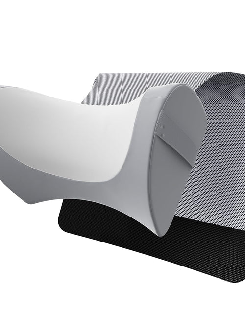Cargar imagen en el visor de la galería, PouHenier.jh Almohada ergonómica para reposacabezas de sillón reclinable, cojín de apoyo para el cuello de espuma viscoelástica suave con velcro antideslizante ajustable para dormir en el sofá, con bolsillo de almacenamiento extra (gris)
