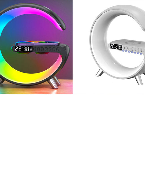 Charger l'image dans la visionneuse de galerie, New Intelligent G Shaped LED Lamp Bluetooth Speake Wireless Charger Atmosphere Lamp App Control For Bedroom Home Decor
