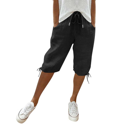Woman Shorts Womens Shorts Dressy Casual Hiking Shorts Trouser Shorts for Women Walking Shorts Women Womens Shorts Casual Plus Size Golf Shorts for Women(Xx-LargeA-Black)