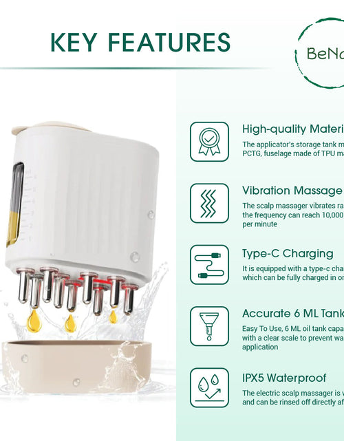 Cargar imagen en el visor de la galería, Electric Oil Applicator and Vibration Scalp Massager 2 in 1.
