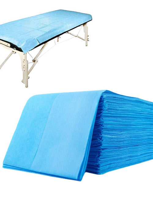 Charger l'image dans la visionneuse de galerie, 100pcs Massage Table Sheets Disposable Bed Sheets Non woven Spa Bed Cover Breathable For Massage Spa Lash Tattoos 31" x 71" Blue
