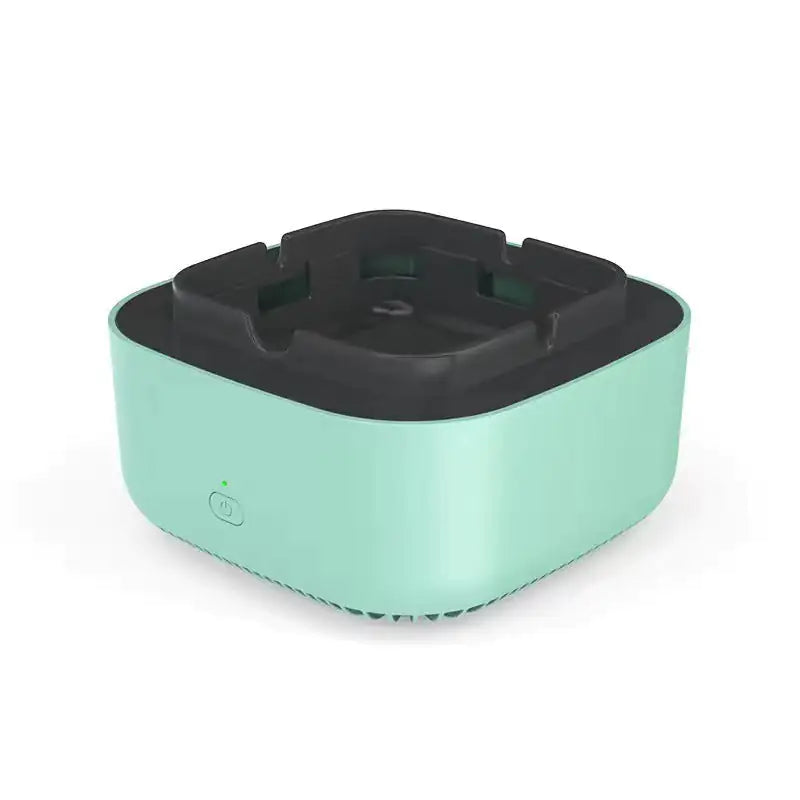 Cenicero con purificación de aire y eliminación de humo, purificación aniónica, práctico purificador automático, cenicero portátil para coche