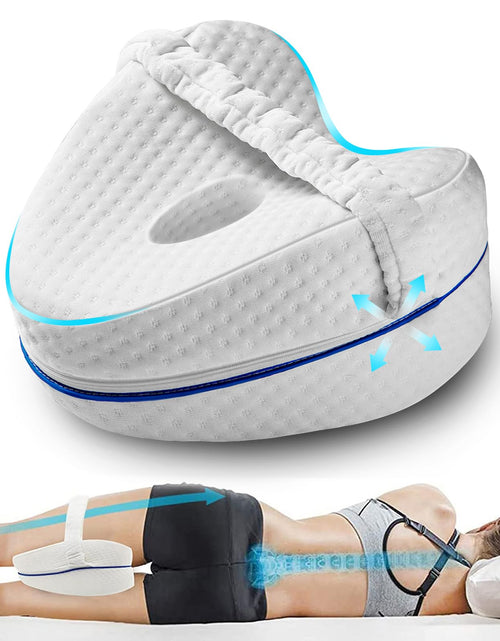 Load image into Gallery viewer, Vertdens Leg Pillow Knee Pillow for Side Sleepers Leg Pillows for Sleeping Knee Cushion for SleepingSuitable for Relieving Leg Back Knee Pain
