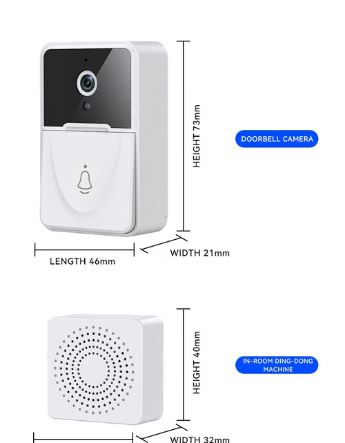 Load image into Gallery viewer, Wireless Security WiFi Smart Doorbell Intercom Video Camera Bell Chime Door Ring
