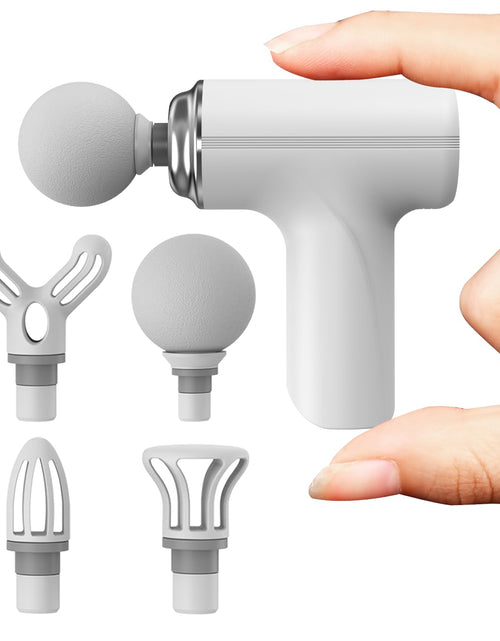 Charger l'image dans la visionneuse de galerie, ZEOEZHBI Birthday Valentines Day Gifts for Her Mini Massage Gun Muscle Massager for Birthday Gifts Women Small Travel Handheld Massagers Care Gifts for Mom &amp; Dad White
