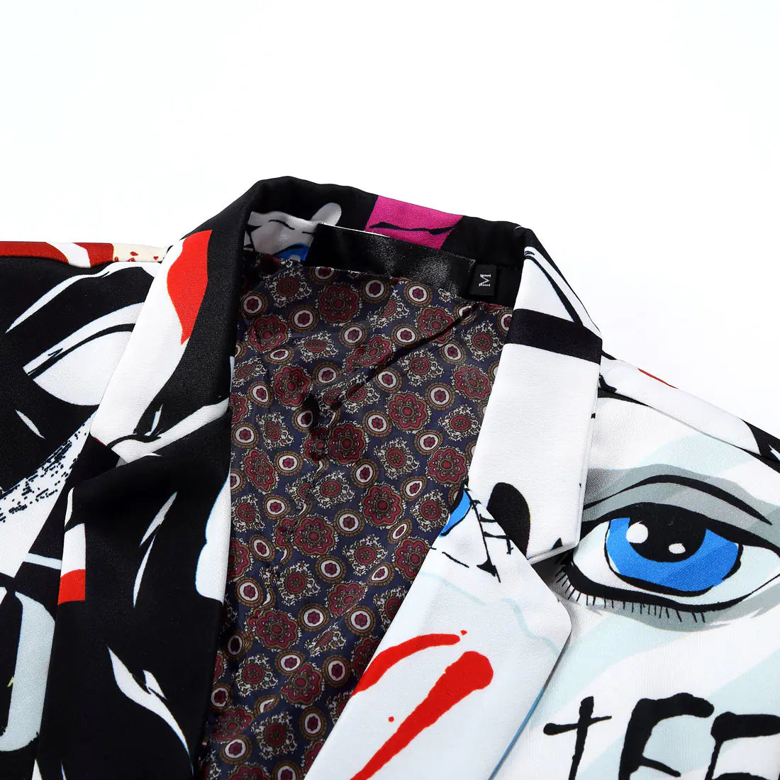 Graffiti Printed Suit Jacket