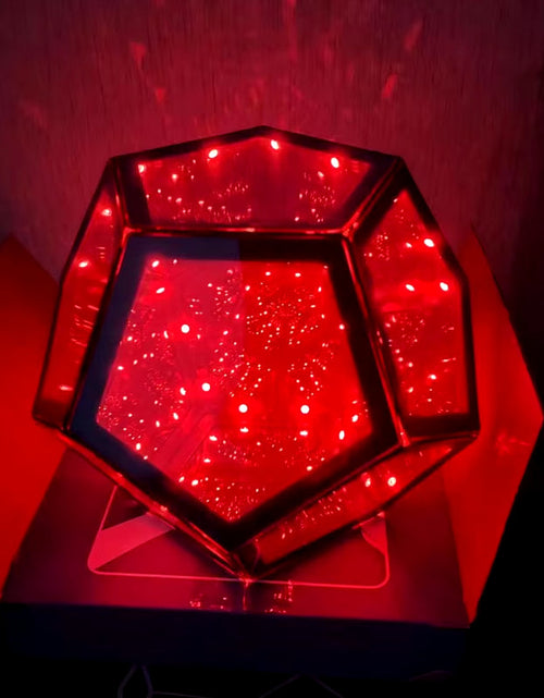 Cargar imagen en el visor de la galería, 3D Cube Light Creative Cool Infinite Dodecahedron Nightlight Colorful Art Light USB Nightlight Girls Birthday Christmas Gift
