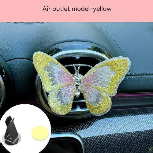 Load image into Gallery viewer, Moving Embroidery Butterfly Car Accessories
