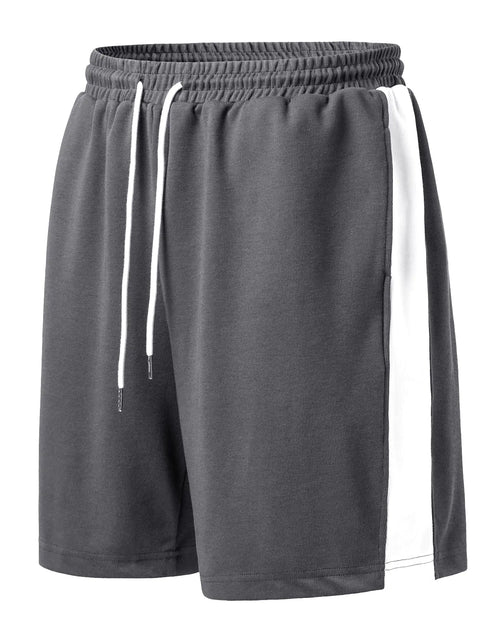 Load image into Gallery viewer, Herothorn Mens 9 Inch Athletic Shorts Workout Shorts with Deep Pockets for Running Sport Hiking Gym Jogging Daily Wear Dark Grey
