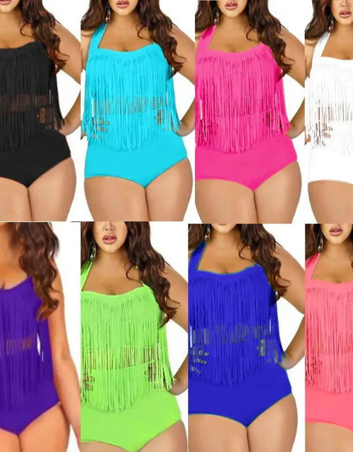 Load image into Gallery viewer, Women&#39;s Fringe Bikini Swimwear
