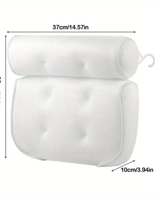 Cargar imagen en el visor de la galería, 3D Mesh Spa Bath Pillow with 6 Suction Cups for Support
