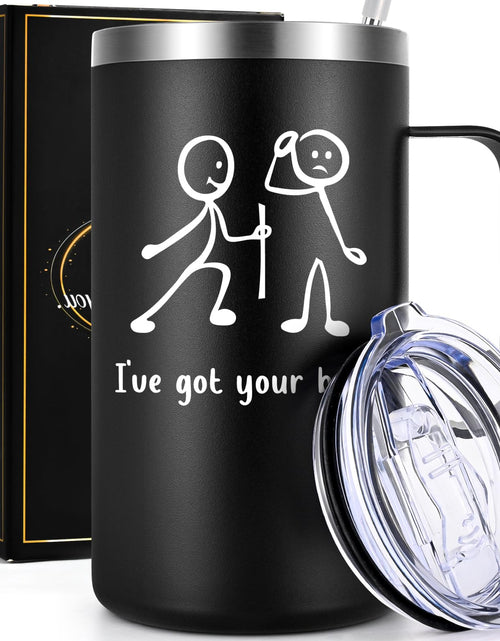 Cargar imagen en el visor de la galería, Gtmileo Funny Coffee Mug for Men Women Ive Got Your Back 20oz Stainless Steel Insulated Coffee Mug Funny Coffee Mugs Adult Humor Christmas Gifts for Men Women Husband Gifts for Male Coworkers
