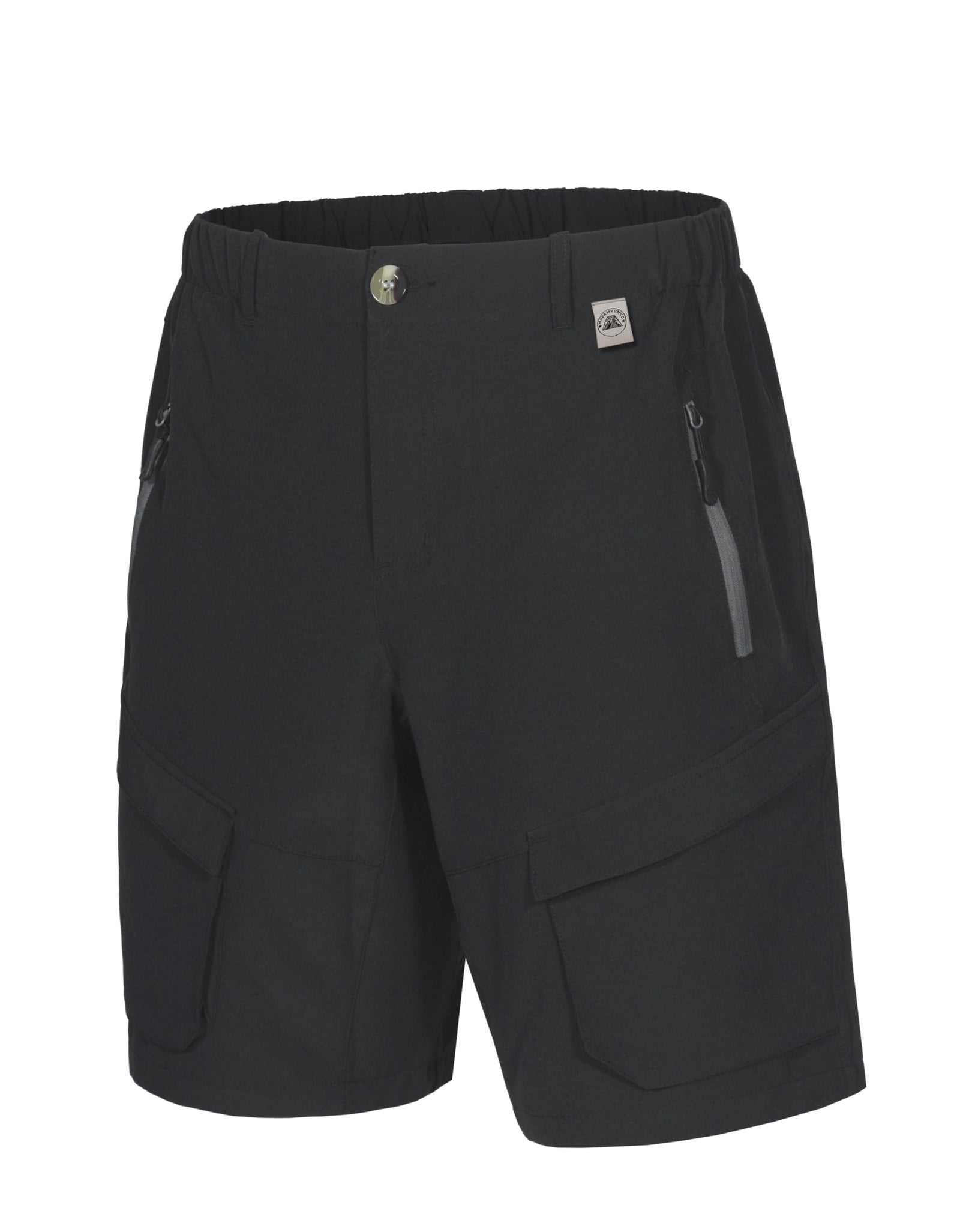 Mapamyumco Mens Hiking Shorts Golf Shorts Quick Dry Cargo Shorts Lightweight for Casual Running (Black XL)