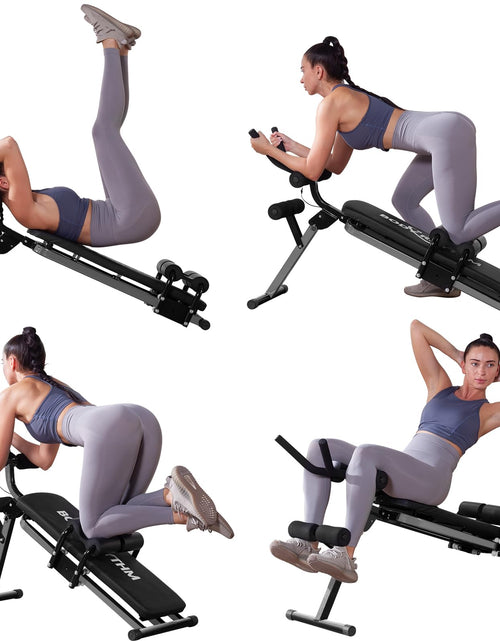 Load image into Gallery viewer, BODY RHYTHM Ab Workout Machine with LCD Monitor for Home GymFoldable Sit-Up Bench Full Body Exercise Equipment for LegThighsButtocksRodeoSit-up Exercise.
