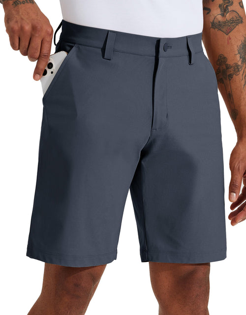 Load image into Gallery viewer, Willit Mens Golf Shorts Stretch Work Dress Shorts Quick Dry Hiking Athletic Casual Shorts with Pockets 10" Dusty Blue 30
