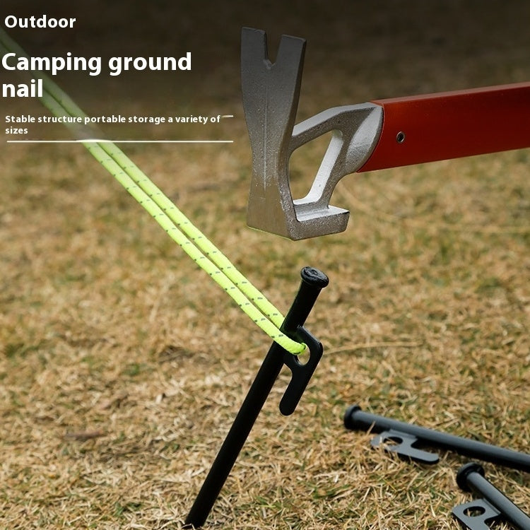 Accesorios de camping al aire libre Clavo de acero fijo para pabellón