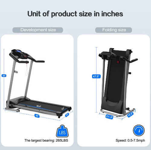 Charger l'image dans la visionneuse de galerie, Tapis de course pliable motorisé
