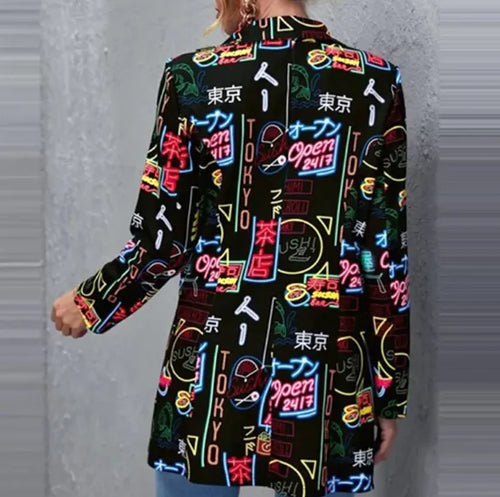 Load image into Gallery viewer, Printed Suit Jacket
