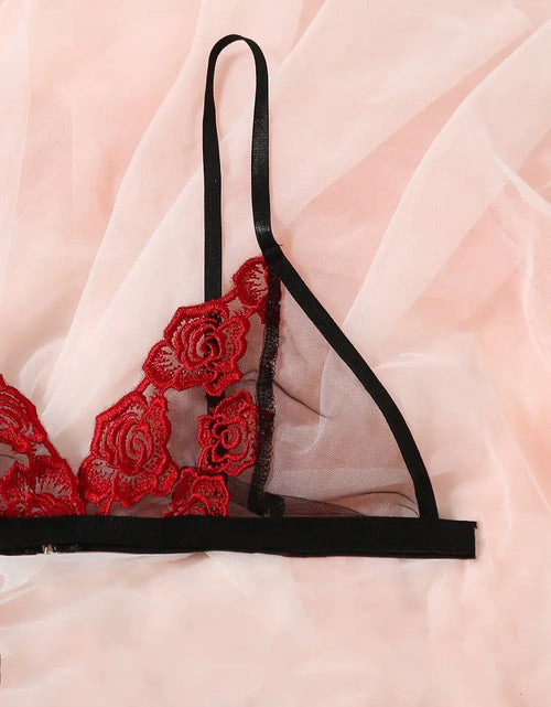 Load image into Gallery viewer, Lace Embroidered Lingerie Set for Women
