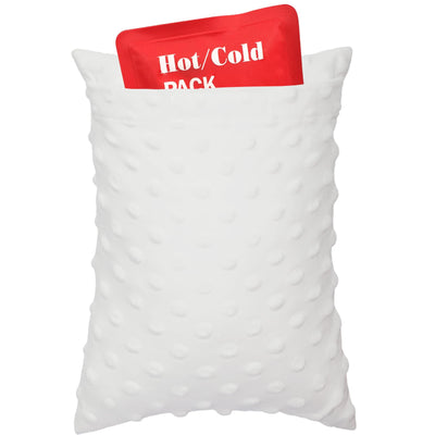 D. Oreiller Confortable Petite Hystérectomie Accessoires Indispensables pour la Convalescence après une Hystérectomie Cadeaux Oreillers Doux Post-Opératoires avec Poche pour Pack de Glace pour Chirurgie Abdominale Coussin de Toux Minky Point Blanc