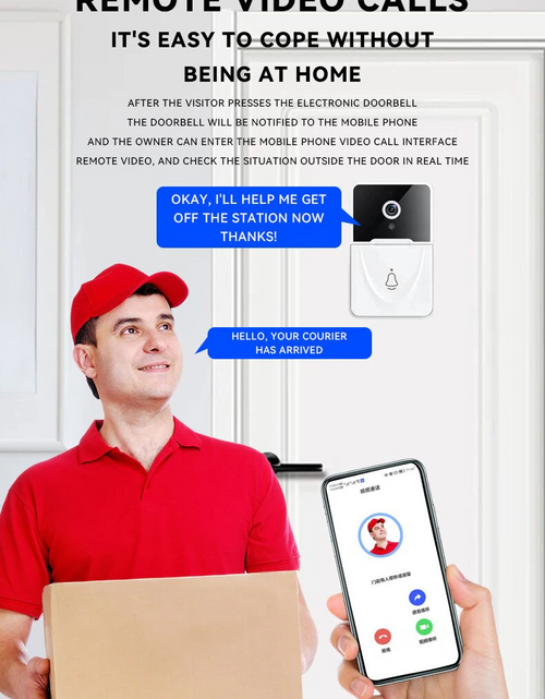 Load image into Gallery viewer, Wireless Security WiFi Smart Doorbell Intercom Video Camera Bell Chime Door Ring
