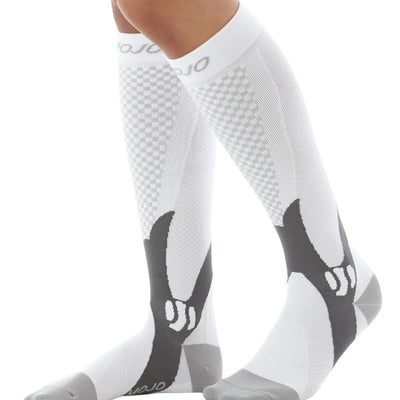 MoJo Recovery & Performance Sports Compression Socks - White X-Large