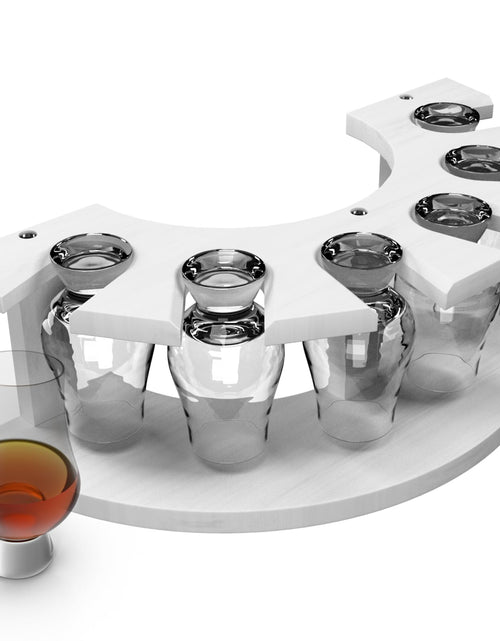 Load image into Gallery viewer, Storage Box for Glencairn Whisky Glass6 Whiskey Glasses Holder for Organizer Sturdy Construction to Prevent Bumping Whisky Storage Leather Case - The Perfect Whisky Gift (white)(no Glasses)
