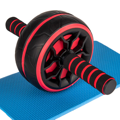 Rueda AbdominalRodillo de Ejercicio Equipo de Ejercicio Abdominal para Entrenamiento de Fuerza Abdominal y del NúcleoMáquina Abdominal Más Ancha con Accesorios de RodillerasRueda Abdominal Silenciosa para Hombres y Mujeres Abdominal