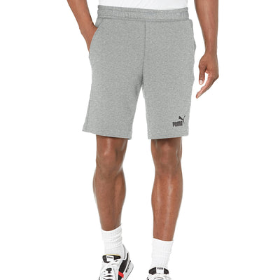 PUMA Mens Essentials 10" Shorts Medium Gray Heather