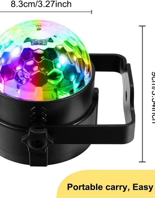 Cargar imagen en el visor de la galería, Luces de discoteca, estroboscópicas, LED, bola de DJ, bombilla activada por sonido, lámpara de decoración para baile
