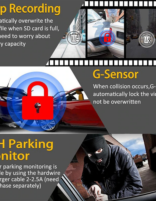 Load image into Gallery viewer, 170° WiFi Dash Cam Recorder Car Camera HD 1080P Car DVR Vehicle Video G-Sensor
