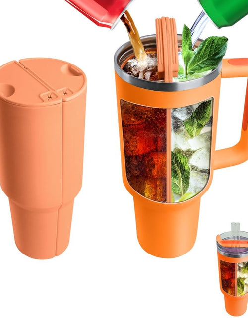 Load image into Gallery viewer, BKBY 2-in-1 Drink Separator Silicone Liner Compatible with Stanley 40oz Tumbler Stong &amp; Reusable Inner Tray for Stanle Accessories Silicone 40oz Cup Separator for Outdoor Party Office
