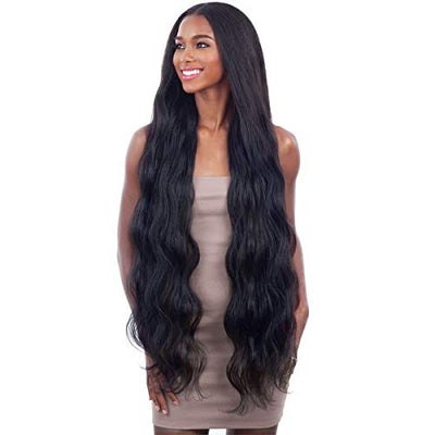 Organique Mastermix BODY WAVE 36" - Shake-N-Go Synthetic Bundle Weave (1 Jet Black 6Pack)