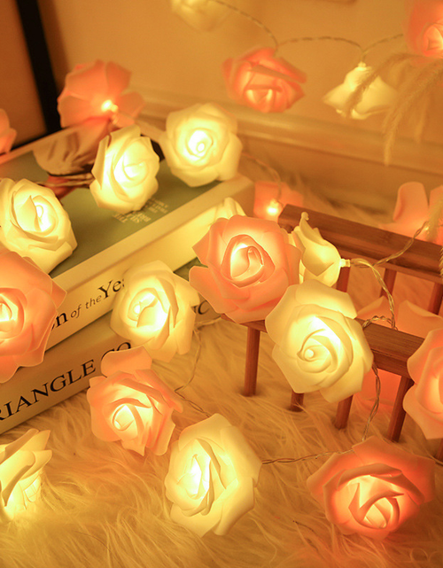 Load image into Gallery viewer, LED Rose Flower String Lights
