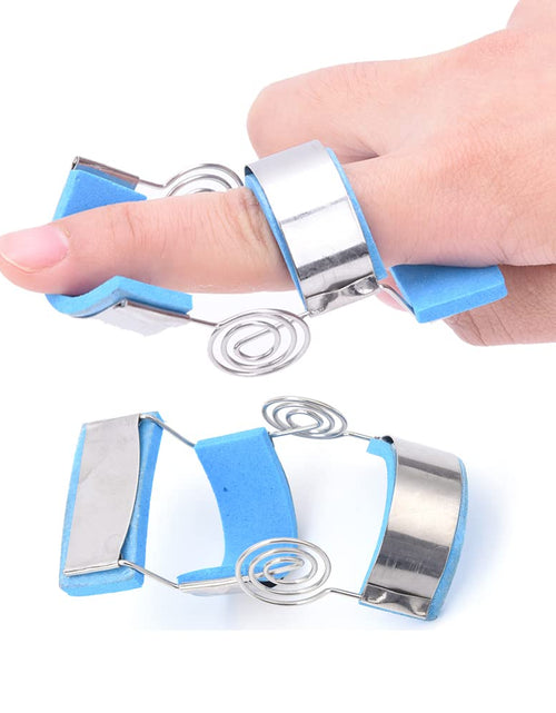 Load image into Gallery viewer, ALisasin Finger Straightener Splint Joint Support Brace Knuckle Recovery Rehabilitation Exercise Finger Joints Training Orthosis (M)
