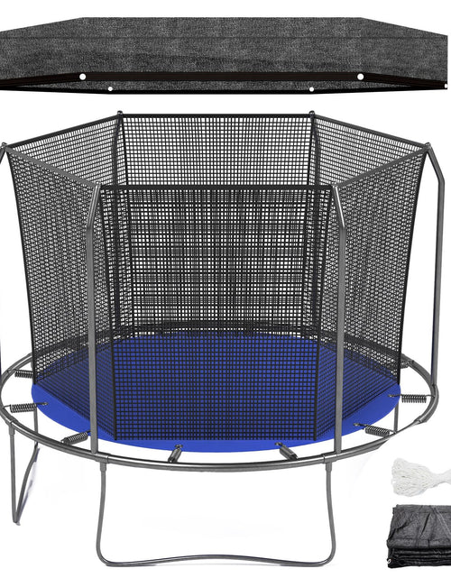 Load image into Gallery viewer, Windyun Trampoline Cover Black Trampoline Sunshade Tent Cover Trampoline Top Cover for Round Trampoline Outdoor Sports Accessories Tent Only (11.48 ft)
