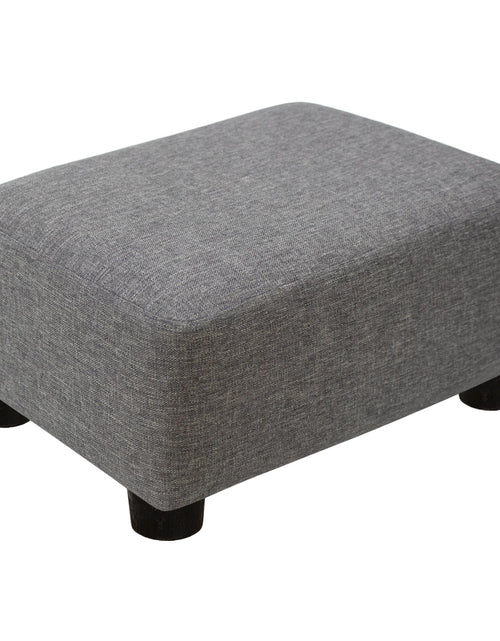 Load image into Gallery viewer, CAROLMADE Small Foot Stool Ottoman 15.4" Footstool with Legs Under Desk Footrest for Living Room Bedroom and OfficeLinen-Grey
