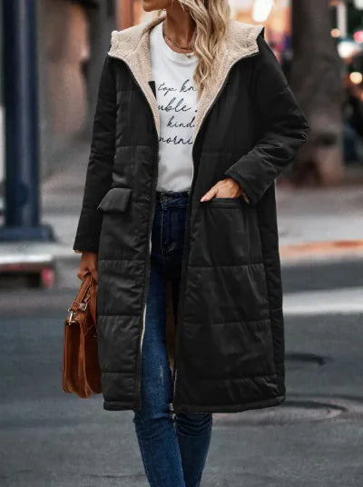 Load image into Gallery viewer, Simple Stitch Hooded Jacket
